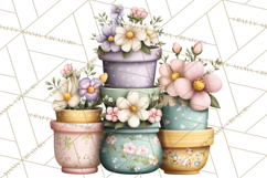 Easter Garden Gnomes, Cute Mini World Spring Clipart Png Product Image 2