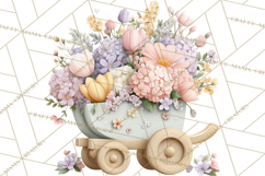 Easter Garden Gnomes, Cute Mini World Spring Clipart Png Product Image 3