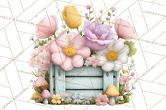 Easter Garden Gnomes, Cute Mini World Spring Clipart Png Product Image 2