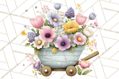 Easter Garden Gnomes, Cute Mini World Spring Clipart Png Product Image 4