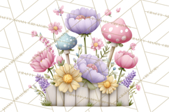Easter Garden Gnomes, Cute Mini World Spring Clipart Png Product Image 4