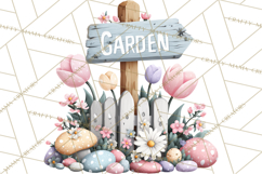 Easter Garden Gnomes, Cute Mini World Spring Clipart Png Product Image 2