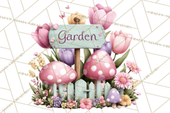 Easter Garden Gnomes, Cute Mini World Spring Clipart Png Product Image 3