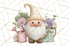 Easter Garden Gnomes, Cute Mini World Spring Clipart Png Product Image 3