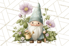 Easter Garden Gnomes, Cute Mini World Spring Clipart Png Product Image 5