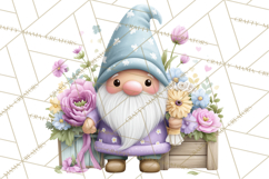 Easter Garden Gnomes, Cute Mini World Spring Clipart Png Product Image 2