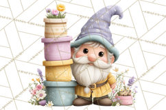Easter Garden Gnomes, Cute Mini World Spring Clipart Png Product Image 2