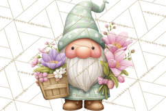 Easter Garden Gnomes, Cute Mini World Spring Clipart Png Product Image 5