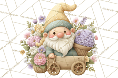 Easter Garden Gnomes, Cute Mini World Spring Clipart Png Product Image 3