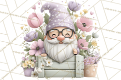 Easter Garden Gnomes, Cute Mini World Spring Clipart Png Product Image 5