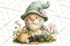 Easter Garden Gnomes, Cute Mini World Spring Clipart Png Product Image 3
