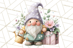 Easter Garden Gnomes, Cute Mini World Spring Clipart Png Product Image 5