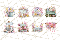 Easter Garden Gnomes, Cute Mini World Spring Clipart Png Product Image 6