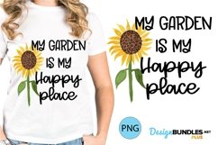 Garden Happy Place Sublimation PNG