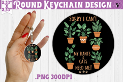 Round keychain | Garden Design | Gardening Product Image 1