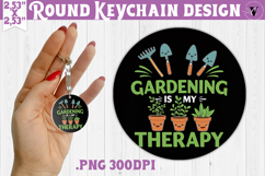 Round keychain | Garden Design | Gardening Product Image 1