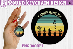 Round keychain | Garden Design | Gardening Product Image 1