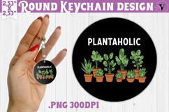 Round keychain | Garden Design | Gardening Product Image 1