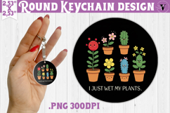 Round keychain | Garden Design | Gardening Product Image 1