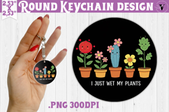 Round keychain | Garden Design | Gardening Product Image 1