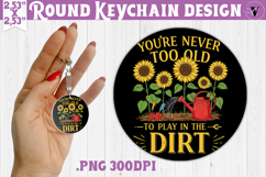Round keychain | Garden Design | Gardening Product Image 1