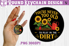 Round keychain | Garden Design | Gardening Product Image 1
