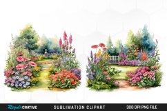 Garden Clipart,Nature Clipart,Landscape Clipart,Lawn Clipart,Grass Clipart,Spring Clipart,