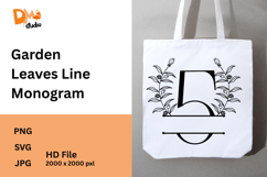 Garden Leaves Line Monogram Product Image 1