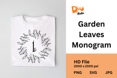 Garden Leaves Monogram Product Image 1