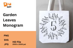 Garden Leaves Monogram Product Image 1