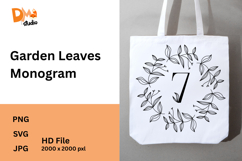 Garden Leaves Monogram Product Image 1