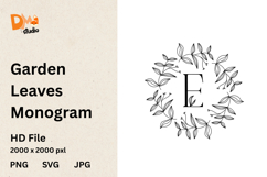 Garden Leaves Monogram Product Image 1