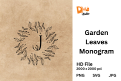 Garden Leaves Monogram Product Image 1