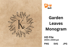Garden Leaves Monogram Product Image 1