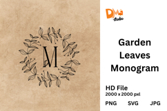 Garden Leaves Monogram Product Image 1