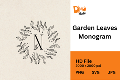 Garden Leaves Monogram Product Image 1