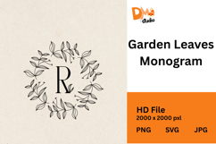 Garden Leaves Monogram Product Image 1