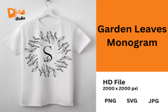 Garden Leaves Monogram Product Image 1