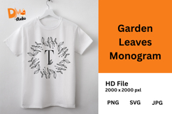 Garden Leaves Monogram Product Image 1