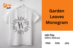 Garden Leaves Monogram Product Image 1