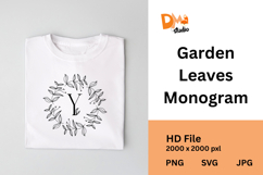 Garden Leaves Monogram Product Image 1