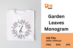 Garden Leaves Monogram Product Image 1