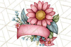 Garden Letters Clipart, Printable Envelope PNG, Romantic Product Image 3