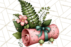 Garden Letters Clipart, Printable Envelope PNG, Romantic Product Image 4