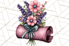 Garden Letters Clipart, Printable Envelope PNG, Romantic Product Image 2