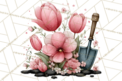 Garden Letters Clipart, Printable Envelope PNG, Romantic Product Image 4