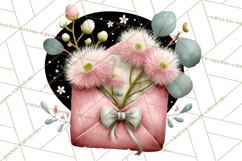 Garden Letters Clipart, Printable Envelope PNG, Romantic Product Image 5