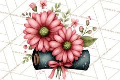 Garden Letters Clipart, Printable Envelope PNG, Romantic Product Image 2