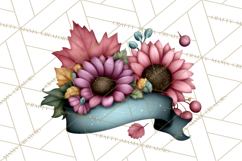 Garden Letters Clipart, Printable Envelope PNG, Romantic Product Image 3