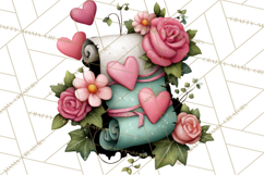 Garden Letters Clipart, Printable Envelope PNG, Romantic Product Image 4